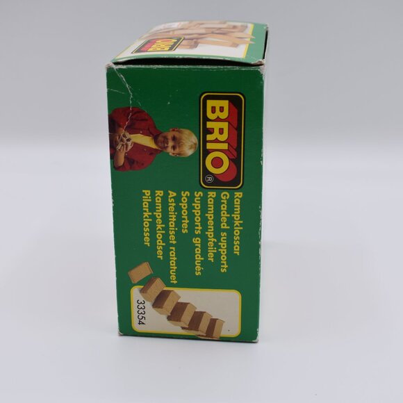 Brio Railway 33354 Wooden 60 Pieces Graded Supports Vintage Track Risers Thomas - Picture 2 of 7